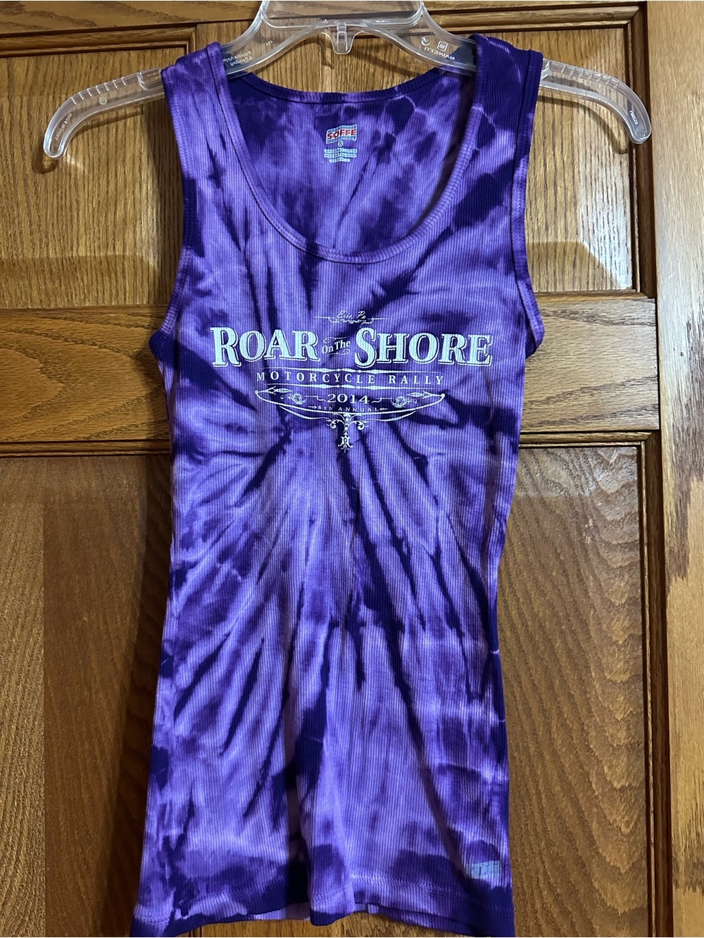 Soffe Purple Tie-Dye 'Roar on the Shore' Tank